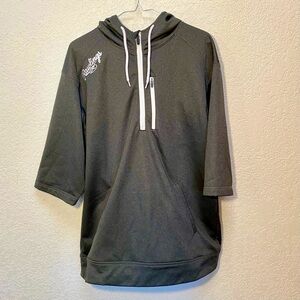 Rawlings Baseball Pullover Men’s M Grey 1/4 Zip RHTYO Athletic Batting Jacket SS
